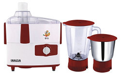 Inalsa Era 450-Watt Juicer Mixer Grinder with 2 Jar (Red and White)
