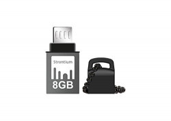 Strontium Nitro SR8GBBOTG2Z 8GB USB OTG Pen Drive (Black)