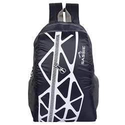 SASSIE Polyester 21Litres Blue School Backpack