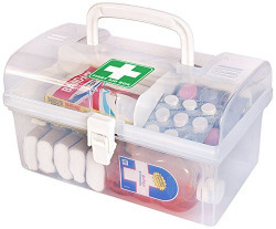 Cello Plastic Medical Box, White