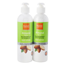 VLCC Almond Honey Deep Nourishing and Skin Brightening Body Lotion, 350ml (Buy 1 Get 1 Free)