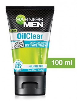 Garnier Men Oil Clear deep cleansing Facewash, 100g