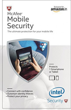 McAfee Mobile Security 1 Device, 1 Year- Product Key (Activation Key Card)