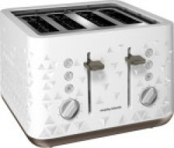 Morphy Richards Prism 4 slice Toaster 2200 W Pop Up Toaster(White)