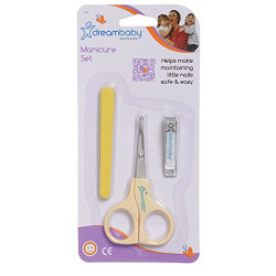 Dreambaby Plastic/Metal Baby Manicure Set (Yellow)