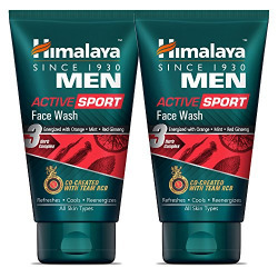 Himalaya Men Active Sport Face Wash, 100ml (Pack of 2)