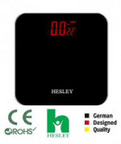 Hesley Inc Digital Weighing Scale With Advanced Step- On Technology Hsb1 - Elegant Black