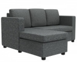Forzza Stanford L-shaped reversible Sofa (Grey)
