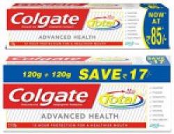 Colgate Total Advance Health Toothpaste - 240 g and Colgate Total Advance Health Toothpaste - 120 g