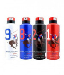 Beverly Hills Polo Club Deodorant For Men- Combo of 4 (175 ml each)