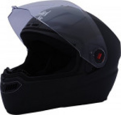 Steelbird Air SBA-1 Glossy Full Face Helmet (Black, M)