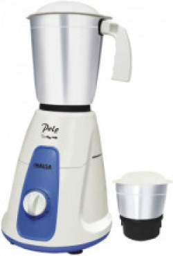 Inalsa Polo 2 550 W Mixer Grinder(White, Blue, 2 Jars)
