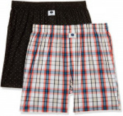 Amazon Brand - Symbol Men's Printed Boxers (Pack of 2) (SYMBXRPO2-7_Multicolor-M)
