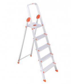 Bathla Sure Step Handy - Ultra-Stable 4-Step Foldable Aluminium Ladder 110 cm (3.6 ft.) for Home Use with 5-Year Warranty