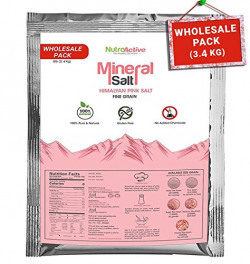 NutroActive Mineral Salt Himalayan Pink Salt Fine Grain (0.5-1mm) 3400 gm