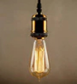 Yellow Tungsten ST64 Filament Bulb by Homesake