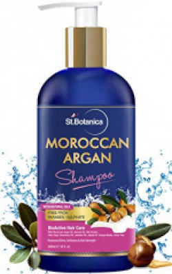 StBotanica Moroccan Argan Hair Shampoo With Organic Argan Oil, 300ml (No Sulphate, Paraben)