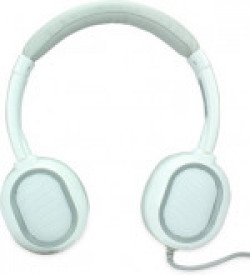 Amkette Trubeats Nirvana Wired Headset with Mic(White, Over the Ear)