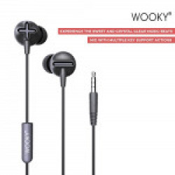 Wooky Beatz Basic in-Ear Earphone with Mic (Black)