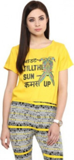 Akkriti by Pantaloons Solid Women's A-line Kurta(Yellow)