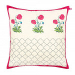 Floral Twinkles Poly Taf Silk Cushion Cover