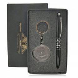 Jaycoknit Knight N Day's Simplet Series Black Pen,Calendar Key Chain Corporate Gift Set