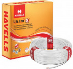 Havells Life Line Plus S3 0.5 sq mm PVC HRFR Cable (White)