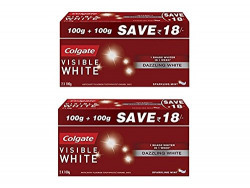 Colgate Visible White Toothpaste - 200 g Saver Pack (Pack of 2)