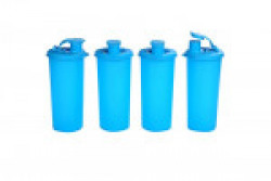 Signoraware Jumbo Stylish Sipper Set, 500ml, Set of 4, Turkish Blue
