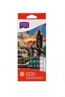 Derwent Academy Acrylic Paints 12ml (Pack of 12)
