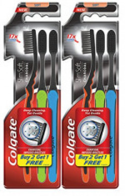 Colgate Slim Soft Charcoal Toothbrush (Buy 2 Get 1)