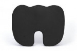 Deluxe Comfort Coccyx Orthopedic Comfort Foam Seat Cushion Ergonomic Wedge Pillow For Lower Back Pain, Black