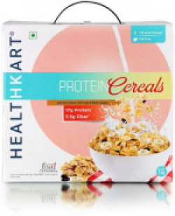 Healthkart Breakfast Cereal, with high Protein, Oats, Soy flakes & Black Raisins (1 Kg)(1 kg, Box)