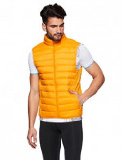 United Colors of Benetton Men's Synthetic Waistcoat (17A2BUP5G0M8G901XL_Yellow_XL)