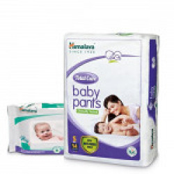 Himalaya Total Care Baby Pants (Small 54 Count) with Wipes (72 Count)