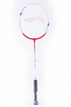 Li-Ning XP-809 Badminton Racquet (Strung), Grip Size S2, (Red/White)