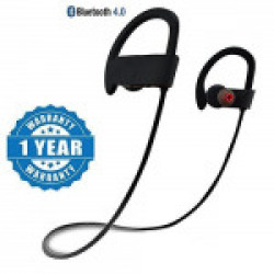 Drumstone Qc-10 Jogger Sports Bluetooth Headset V4.1 Works with all Android or iPhone Devices (Color May Vary)
