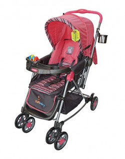 Sunbaby Pink ABI Stroller with Rocking (Pink)