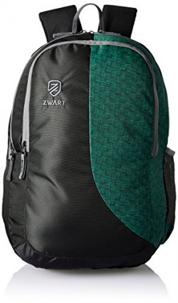 Zwart 25 Ltrs Green School Backpack (Bamboos-GREEN)