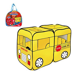 Toys Bhoomi Children's School Bus Play Tent - 100% Safe Polyester Fabric