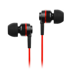 SoundMagic ES18 In-Ear Headphones Without Mic (Black/Red)