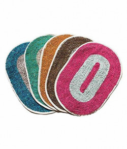 Christy's Collection Set Of 5 Colorful Cotton Door Mat
