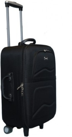 VIDHI Black Trolley Bag 20  (51 Cms) Trolley Cabin Luggage - 20 Inch Cabin Luggage - 20 inch(Black)