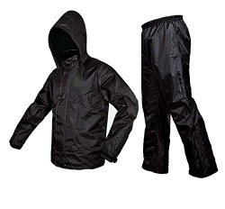 Zavia Premium Plain Rain Coat (Black)