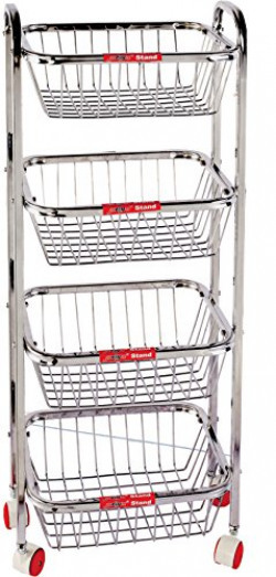 Priya Fruits, Vegetable Big Kitchen Trolley 4 Layers