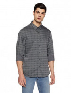 Arrow Sports Men's Printed Slim Fit Casual Shirt (ASVSH1395_Grey_44FS)