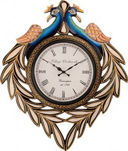 RoyalsCart Peacock Hancrafted Analog Wall Clock