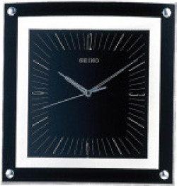 Seiko Wall Clock (32.9 cm x 32.9 cm x 3.2 cm, Black, QXA330KN)