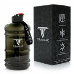 Traniac 2.2 Liter Extra Large Tritan Water Bottle for Men & Women – 100% Leakproof & Dishwasher Safe – Lightweight & Easily Portable – Fitness Bottle for Gym, Running, Training