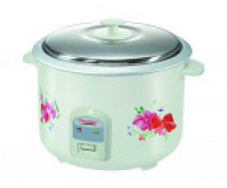 Prestige Delight Electric Rice Cooker PRWO 2.8-2 (1000 watts) with 2 aluminium cooking pans,cooks upto 1.7 kg rice